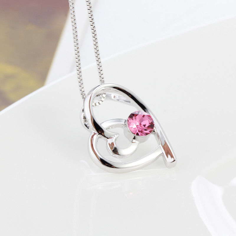 Modern Pink Stone Necklace