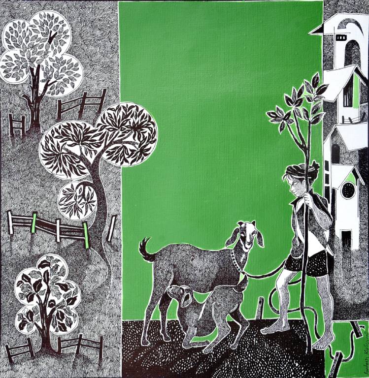 The original painting Shepherd - I is now available for purchase.