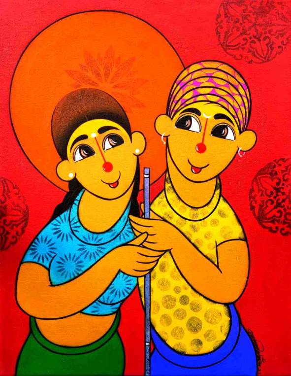 The original painting Touch of Love is available for sale