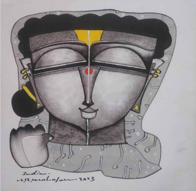 The original painting Serene Face is available for sale