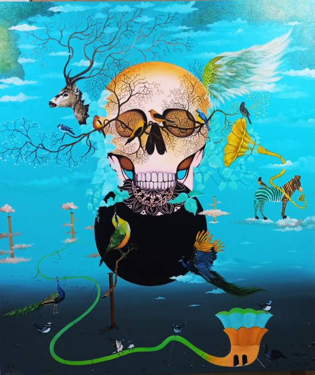 Buy the original painting Smile Please for a fine art gallery.