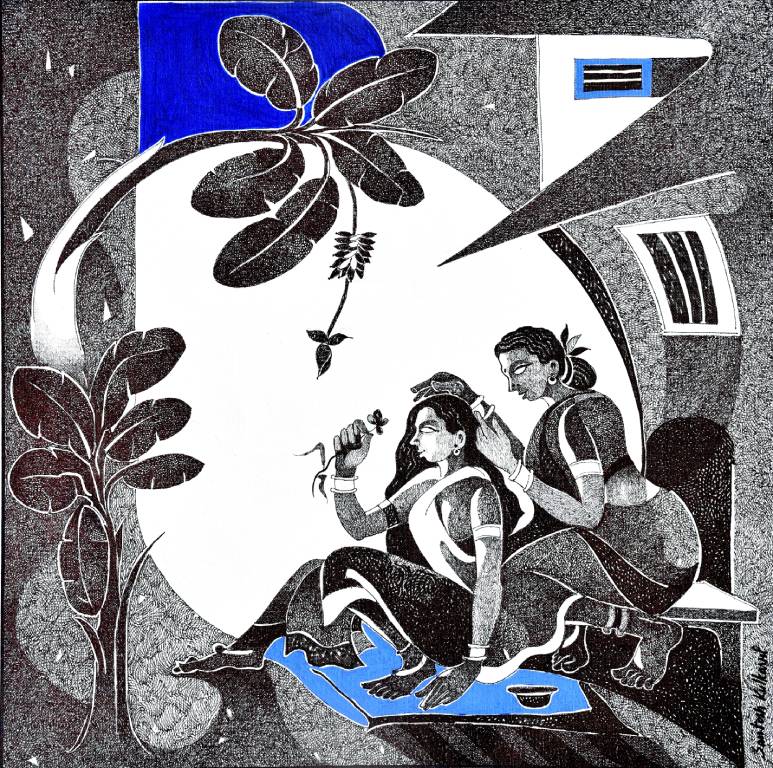 Shringar: The original painting is now available at the Modern Art Gallery