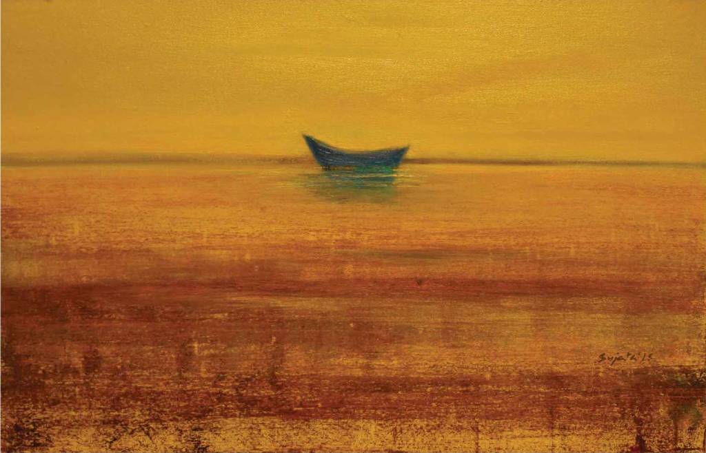 The original painting Serenity is available for sale at the Contemporary Art Gallery