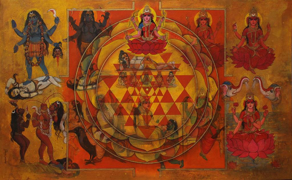 The original painting of the ‘Dashamahavidya’ is available for sale online at the Modern Art Gallery