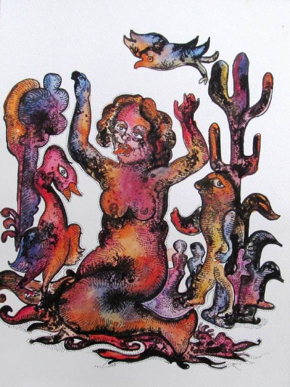 Buy the original modern painting Cactus Dream online from the fine art gallery