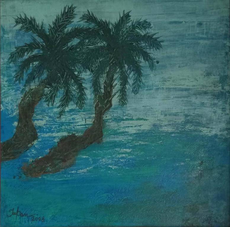 Buy the Original Twin Palms painting from the Contemporary Art Gallery