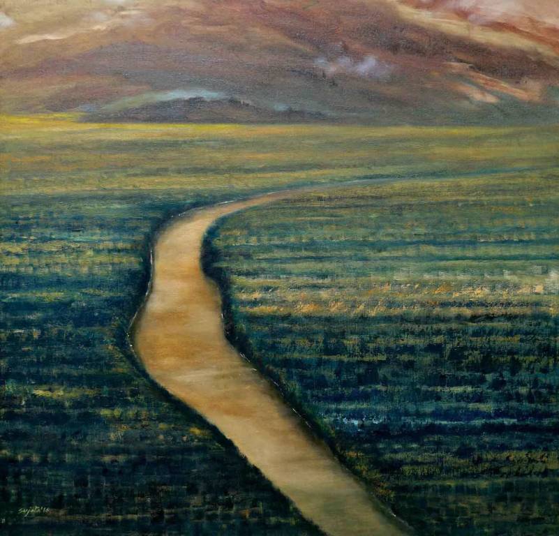 Buy the original modern painting The Melancholy River online from the Online Art Gallery