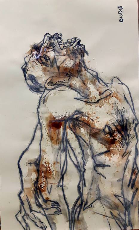 The Original painting Despair is available for sale at the Fine Art Gallery