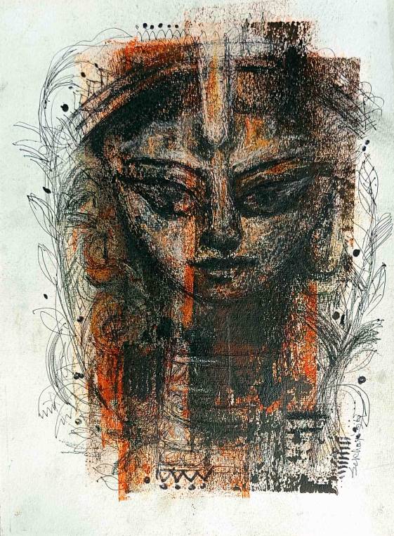 The original painting Divine Durga is available at the Art Gallery Shop