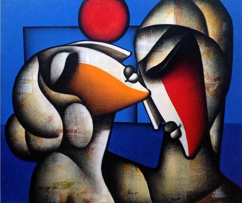 The Original painting The Bond of Love is available for sale at The Art Gallery Shop