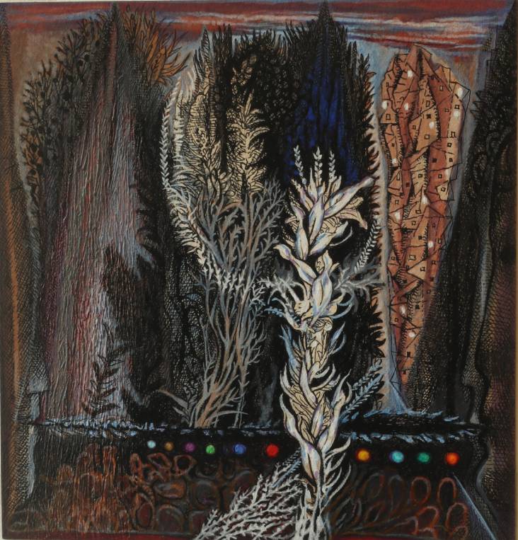 The Original painting Garden of Night - I is available for sale at the Art Gallery