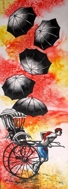 The Original painting Monsoon - II is now available for buy at the Fine Art Gallery