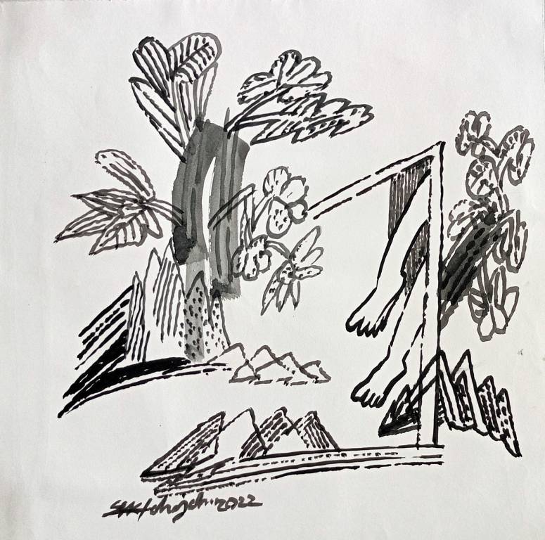 The original painting Gardens and Trees is now available at The Art Gallery