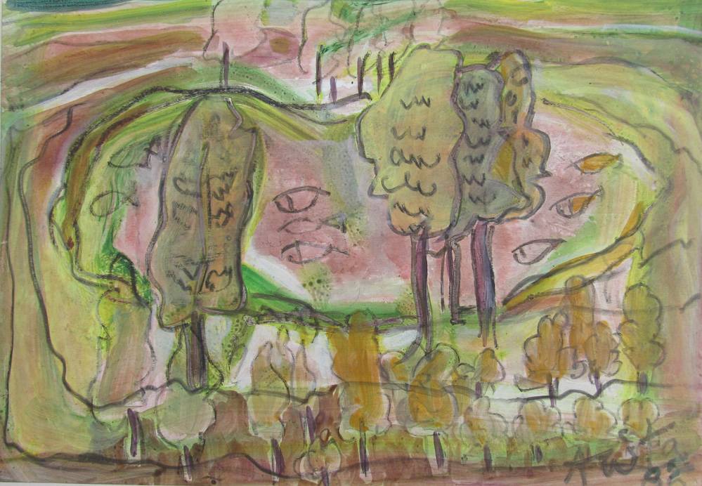 The original painting An Enchanting Forest is available for sale at an Art Gallery near me