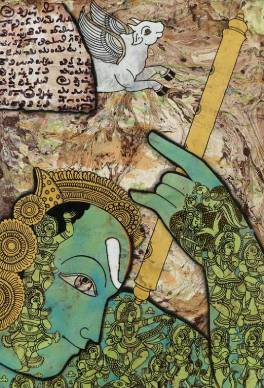 Krishna and Kamadhenu