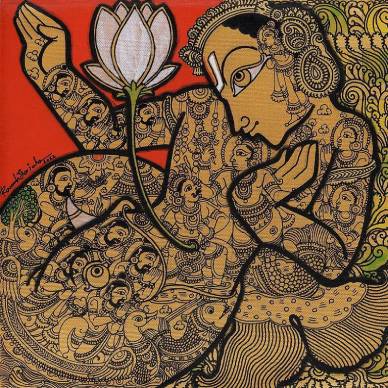 Vishnu with Lotus