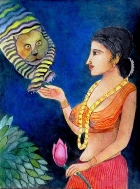 Devi and Lotus